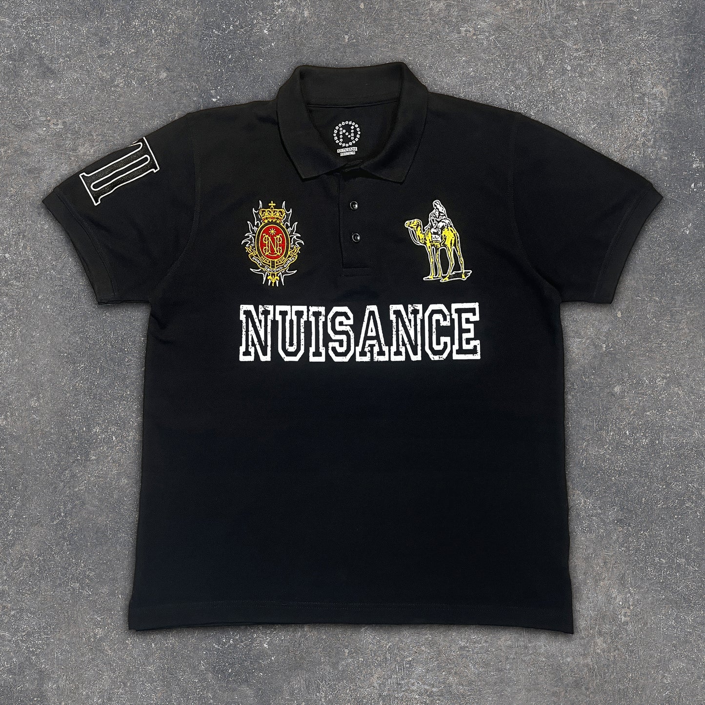 Silk Road Polo T-Shirt - Black