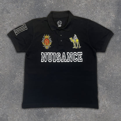 Silk Road Polo T-Shirt - Black