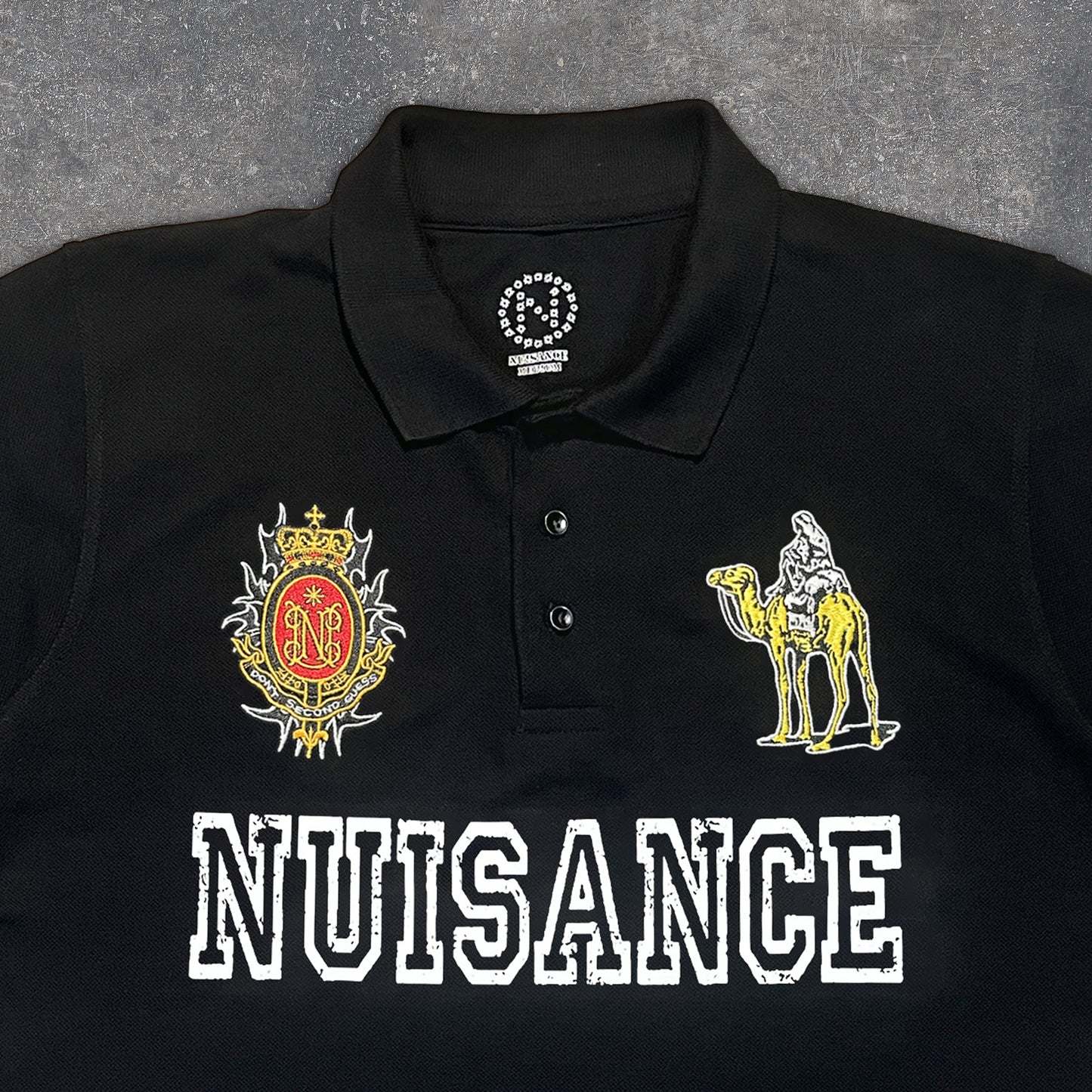 Silk Road Polo T-Shirt - Black