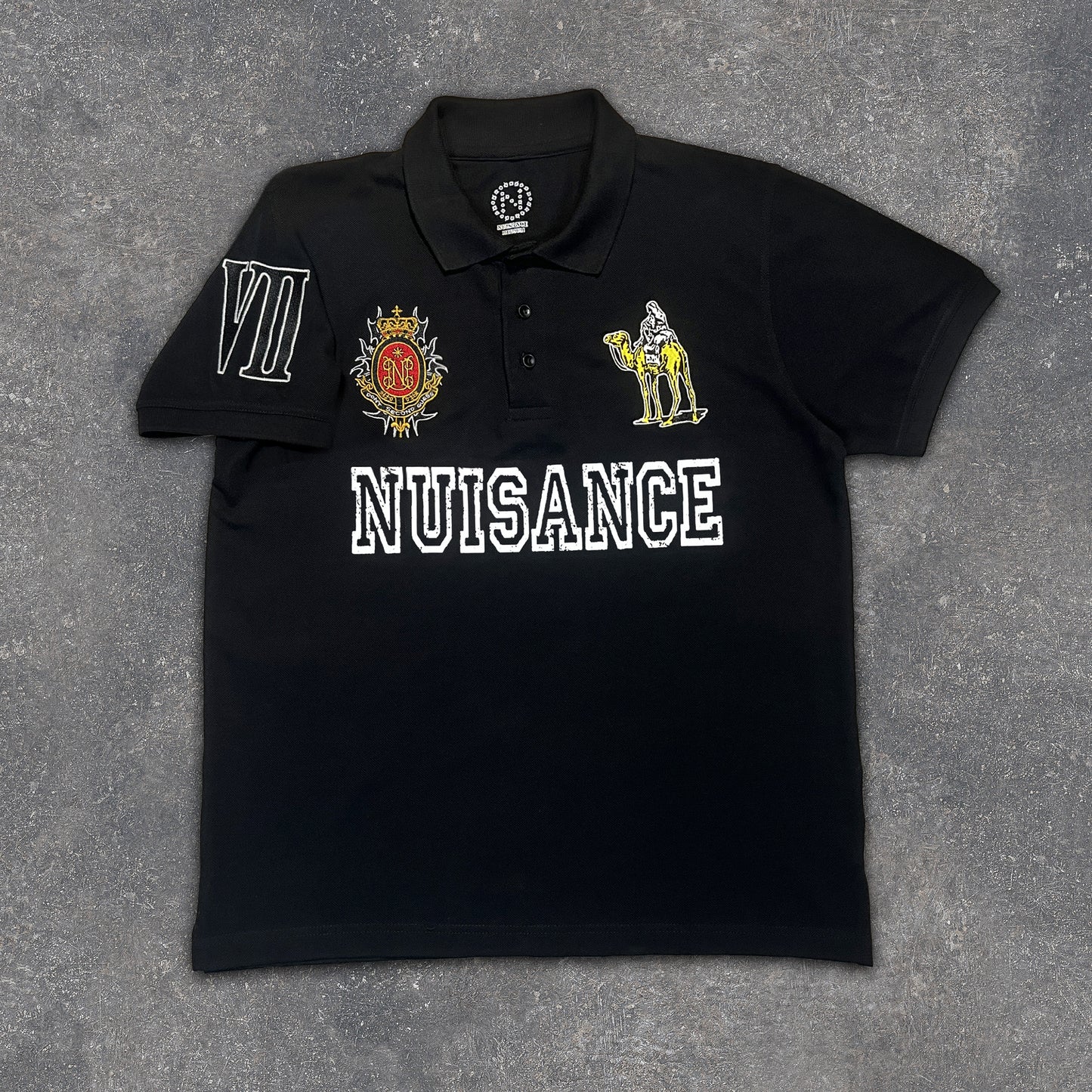 Silk Road Polo T-Shirt - Black