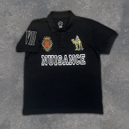 Silk Road Polo T-Shirt - Black