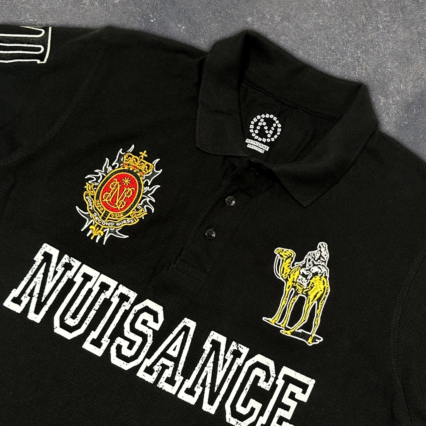 Silk Road Polo T-Shirt - Black