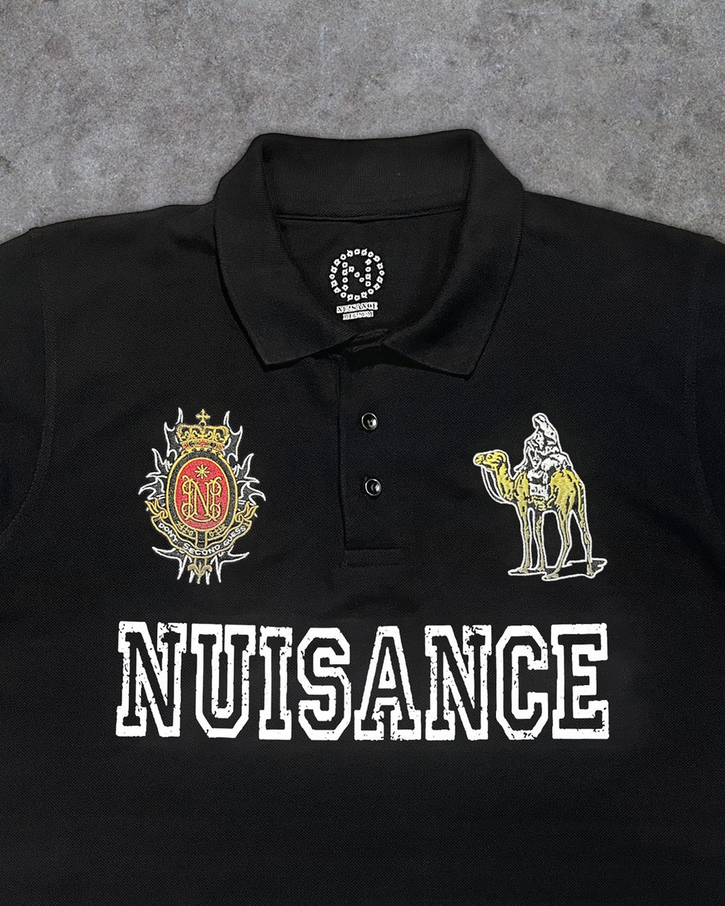 Silk Road Polo T-Shirt - Black