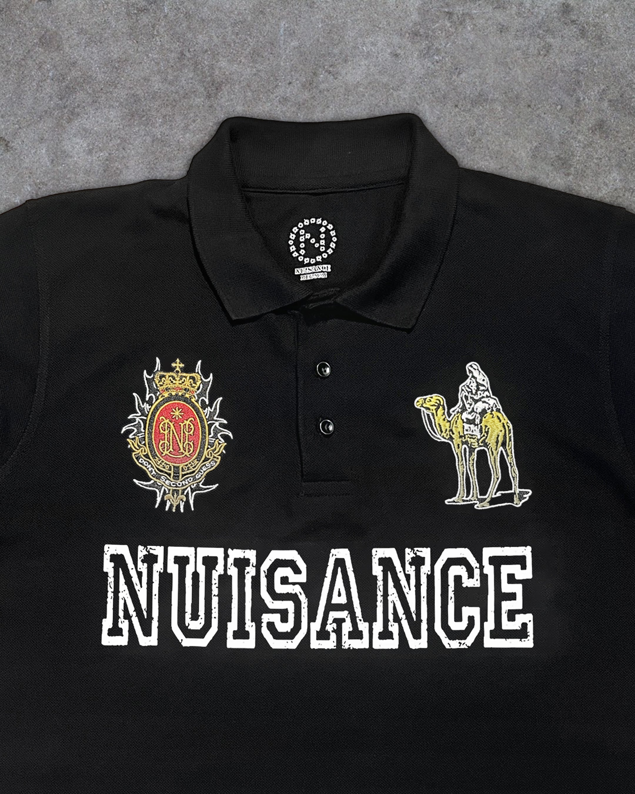 Silk Road Polo T-Shirt - Black