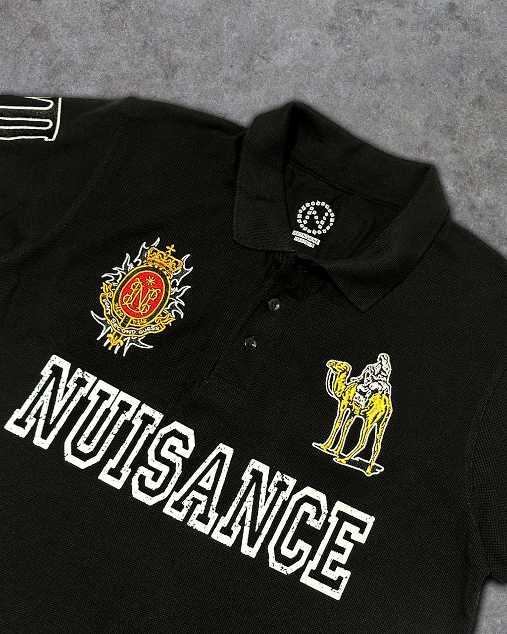 Silk Road Polo T-Shirt - Black