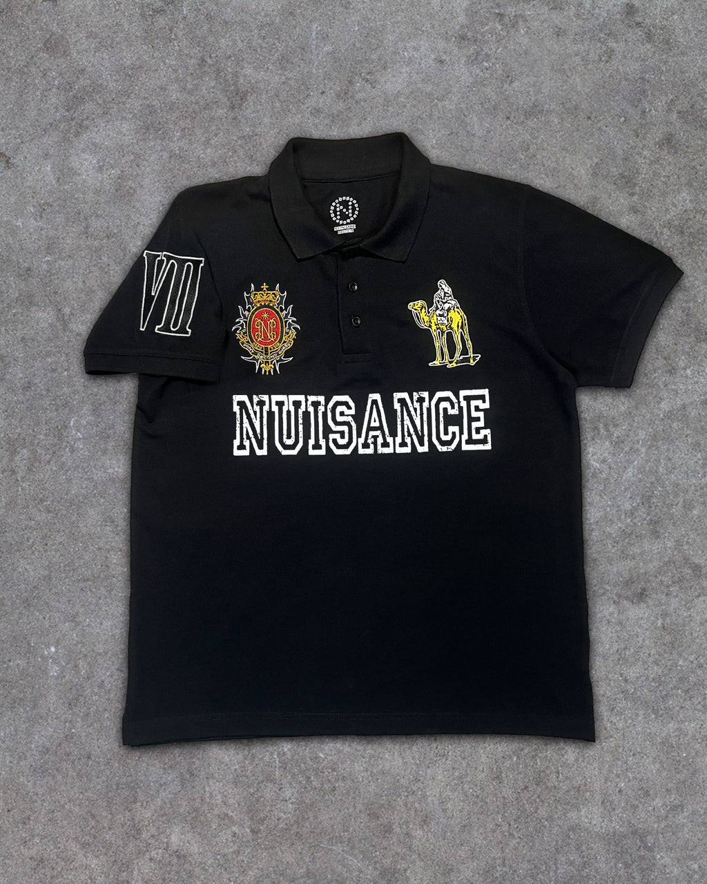 Silk Road Polo T-Shirt - Black