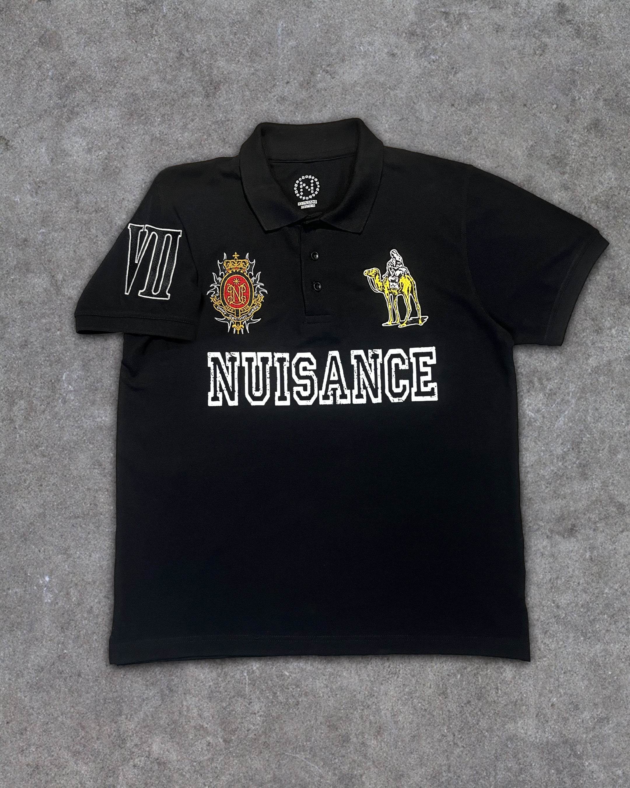 Silk Road Polo T-Shirt - Black