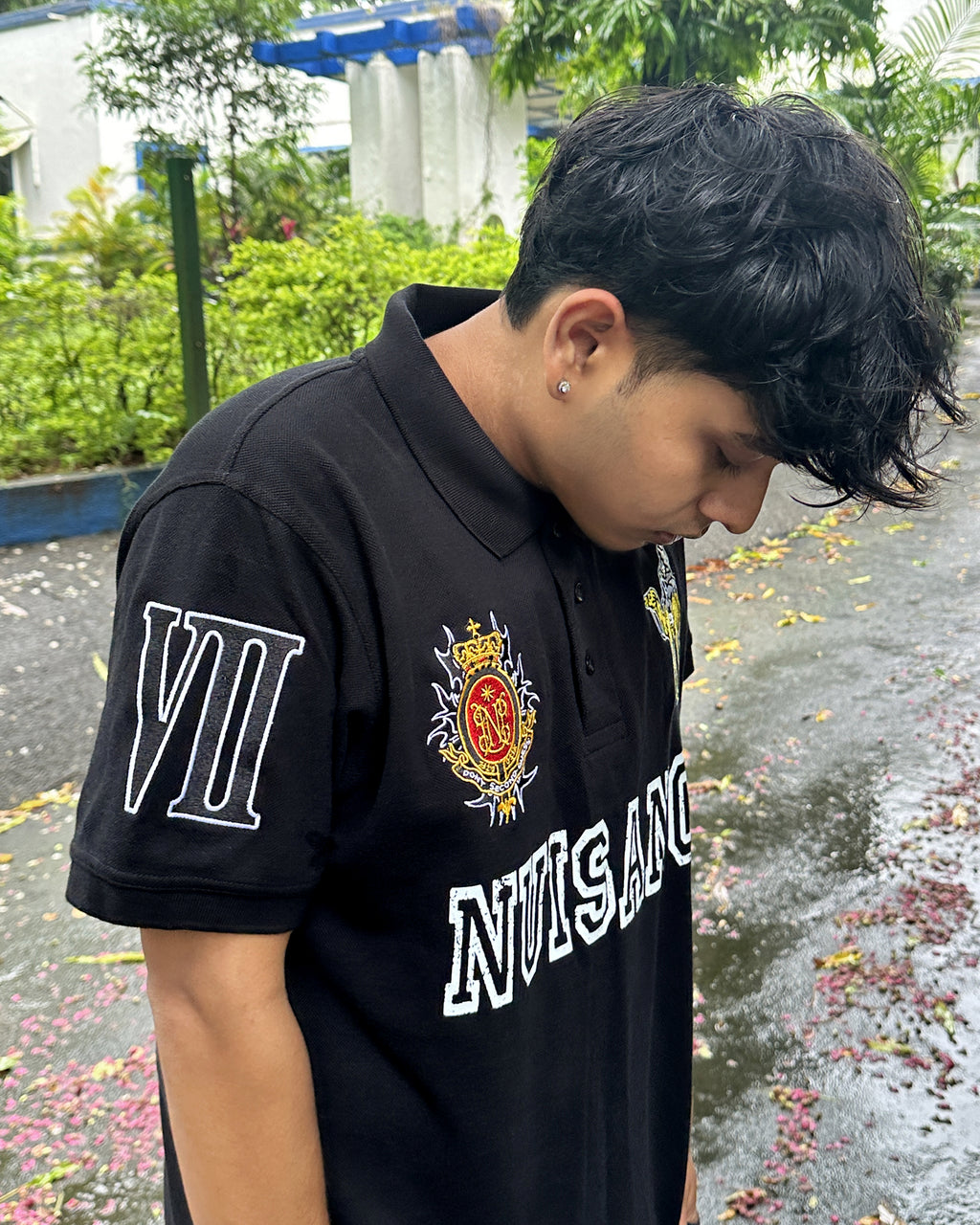 Silk Road Polo T-Shirt - Black