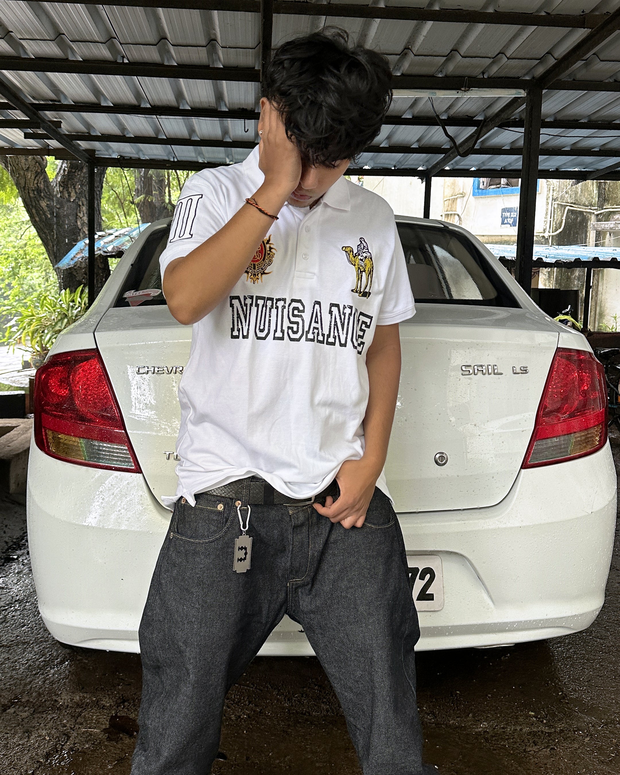 Silk Road Polo T-Shirt - White
